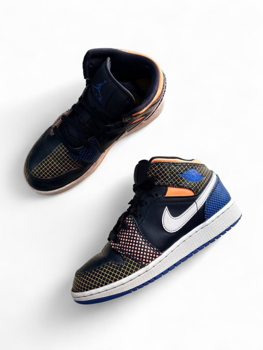 Air Jordan 1 Retro Low OG “Grid” – Youth 4Y